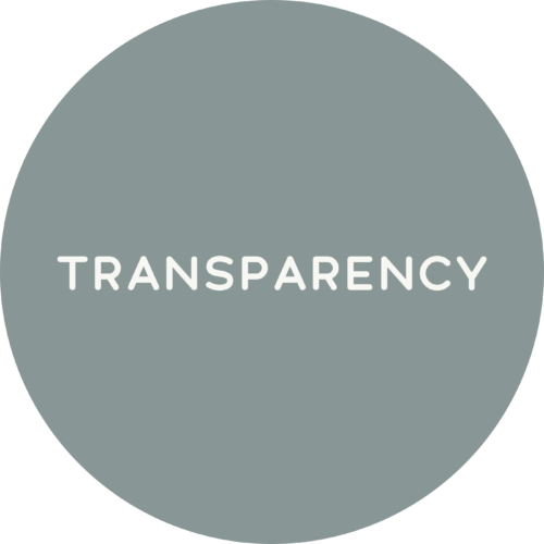 Charice + Co. core value transparency